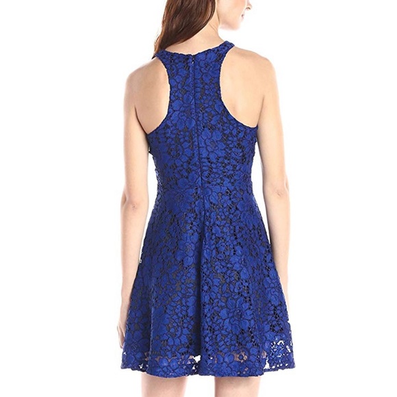 TOWNSEND BLUE LACE DRESS SIZE 2 - Picture 2 of 4